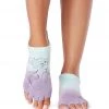 Toesox Grip Half Toe Low Rise Socks Ariel + Flounder ACCESSORIES 2 Toesox Grip Half Toe Low Rise Socks Ariel + Flounder ACCESSORIES