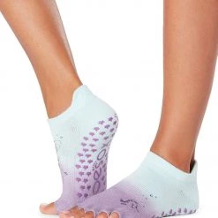 Toesox Grip Half Toe Low Rise Socks Ariel + Flounder ACCESSORIES