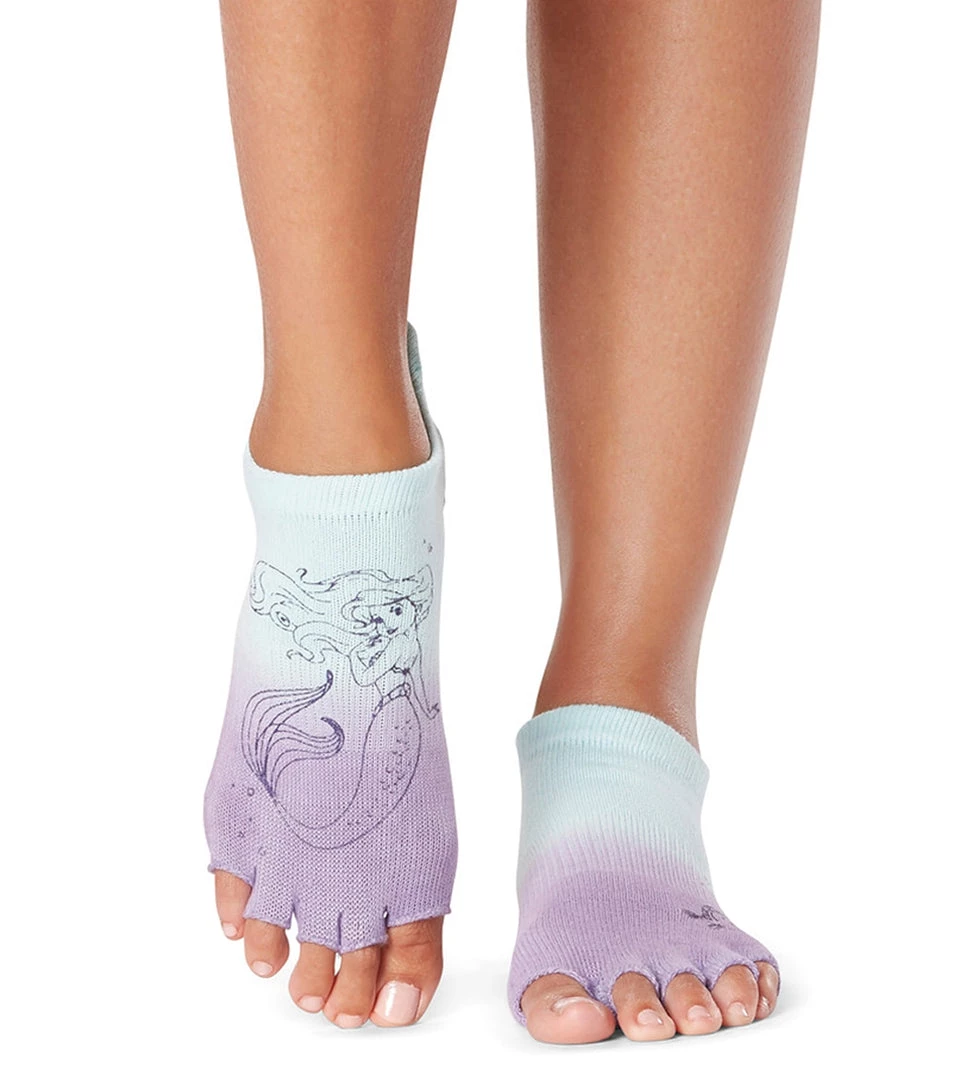 Toesox Grip Half Toe Low Rise Socks Ariel + Flounder ACCESSORIES 6 Toesox Grip Half Toe Low Rise Socks Ariel + Flounder ACCESSORIES