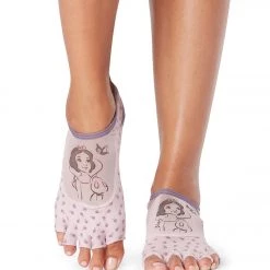 Toesox Luna Grip Half Toe Socks Fairest