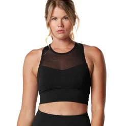 Tavi Strappy Yoga Sports Bra Ebony CLOTHING