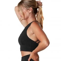 Tavi Strappy Yoga Sports Bra Ebony CLOTHING