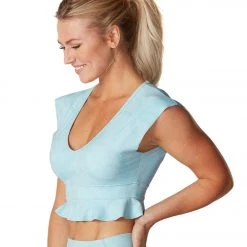 Tavi Flutter Yoga Sports Bra Powder Palm