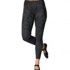 Tavi High Waisted 7/8 Yoga Leggings Charcoal Palm CLOTHING