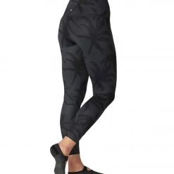 Tavi High Waisted 7/8 Yoga Leggings Charcoal Palm CLOTHING