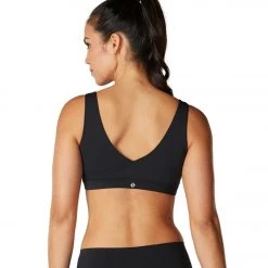 Tavi Tie Front Yoga Sports Bra Ebony
