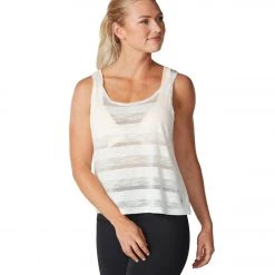 Tavi Scoop Neck Yoga Tank Salt Stripe