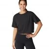 CLOTHING Tavi Crop Tee Ebony 1 CLOTHING Tavi Crop Tee Ebony