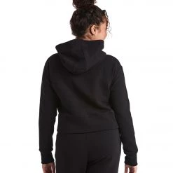 Public Rec Luxe Fleece Cropped Hoodie Black