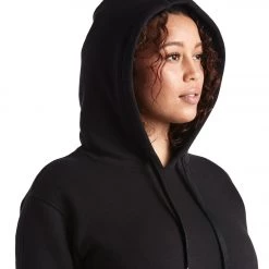 Public Rec Luxe Fleece Cropped Hoodie Black