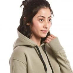 Public Rec Luxe Fleece Cropped Hoodie Sage