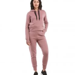Public Rec Luxe Fleece Cropped Hoodie Mauve CLOTHING 12 Public Rec Luxe Fleece Cropped Hoodie Mauve CLOTHING