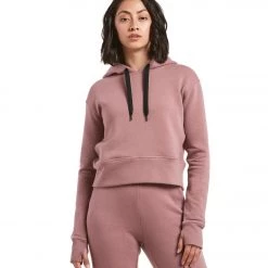 Public Rec Luxe Fleece Cropped Hoodie Mauve CLOTHING 15 Public Rec Luxe Fleece Cropped Hoodie Mauve CLOTHING