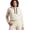 Public Rec Luxe Fleece Cropped Hoodie Ivory