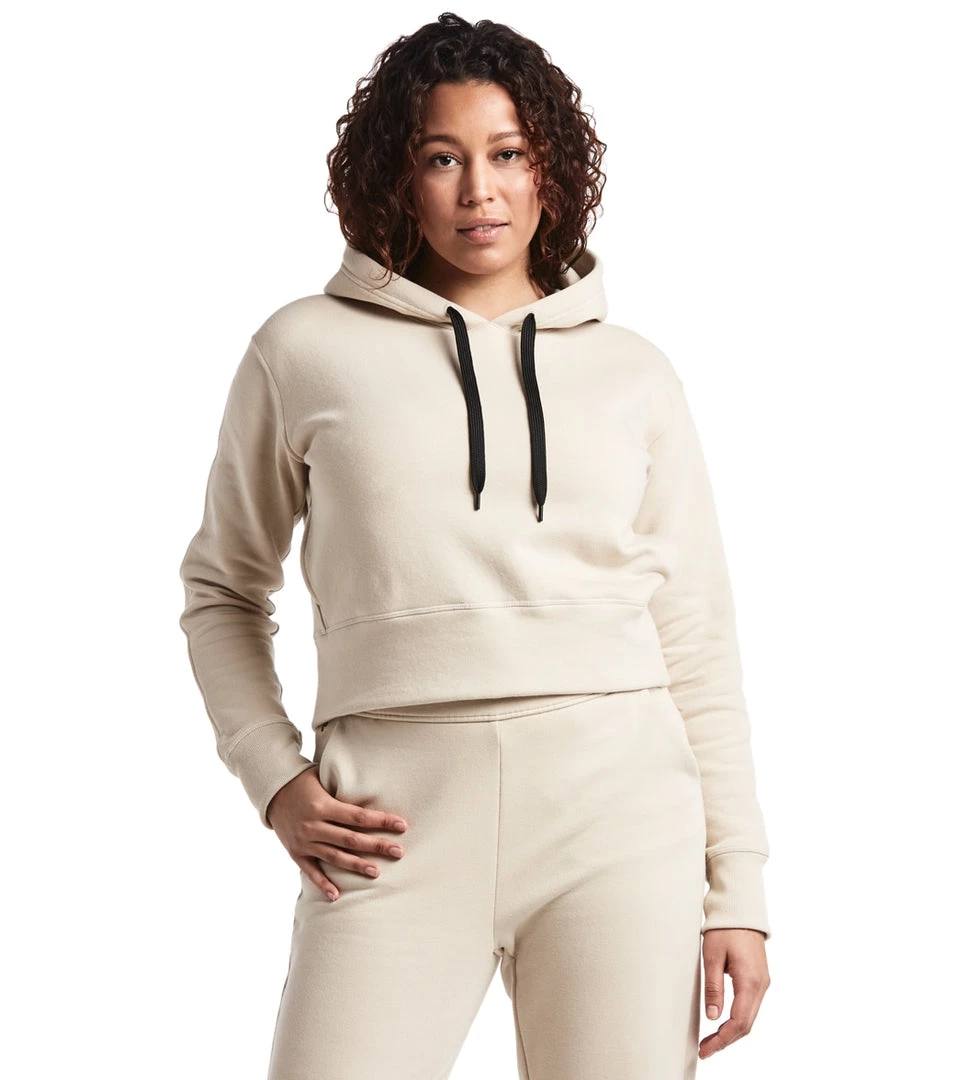 Public Rec Luxe Fleece Cropped Hoodie Ivory 3 Public Rec Luxe Fleece Cropped Hoodie Ivory