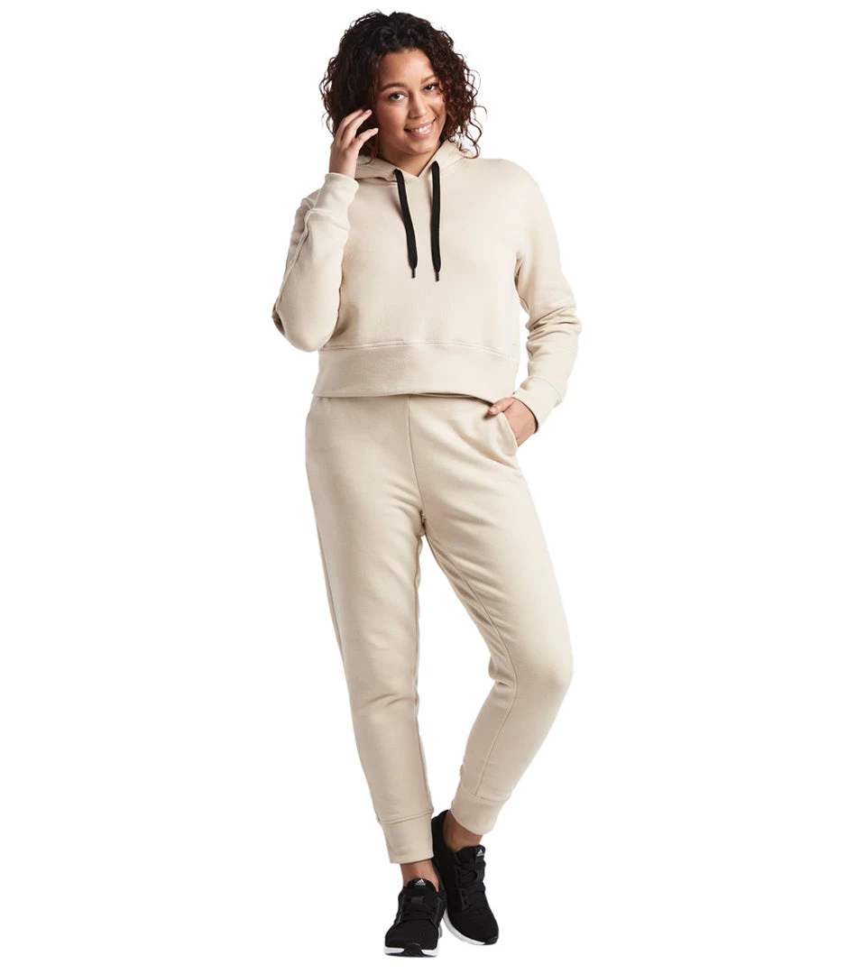 Public Rec Luxe Fleece Cropped Hoodie Ivory 6 Public Rec Luxe Fleece Cropped Hoodie Ivory