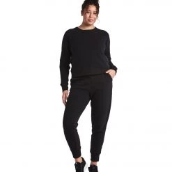 CLOTHING Public Rec Luxe Fleece Crew Black