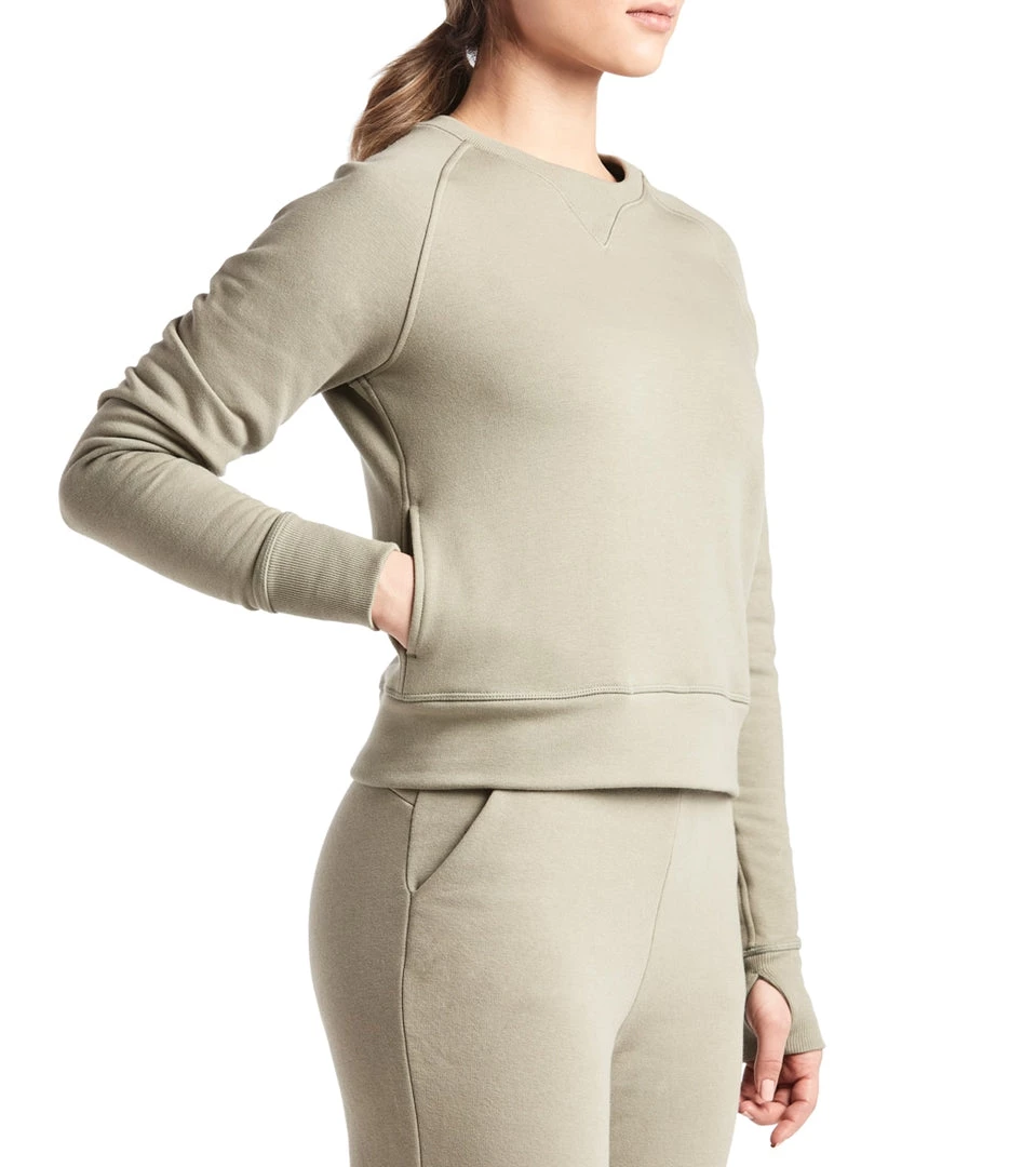 CLOTHING Public Rec Luxe Fleece Crew Sage 7 CLOTHING Public Rec Luxe Fleece Crew Sage