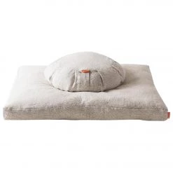 NEW ARRIVALS Halfmoon Linen Round Sit Set Natural Linen