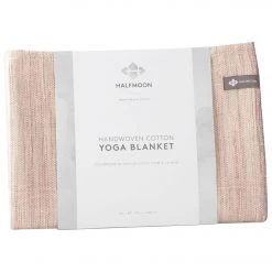NEW ARRIVALS Halfmoon Melange Cotton Yoga Blanket Desert Rose