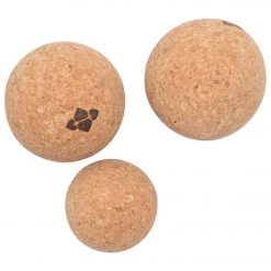 YOGA MATS & PROPS Halfmoon Natural Cork Massage Ball Trio Trio