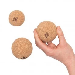 YOGA MATS & PROPS Halfmoon Natural Cork Massage Ball Trio Trio
