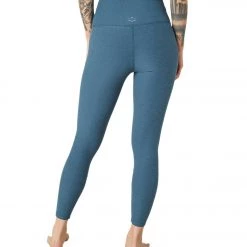 Beyond Yoga Spacedye At Your Leisure High Waisted 7/8 Yoga Leggings Stellar Blue