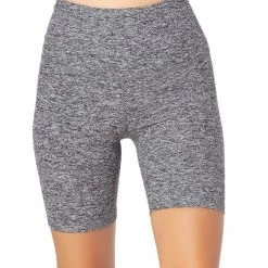 CLOTHING Beyond Yoga Spacedye High Waisted Biker Yoga Shorts Black White