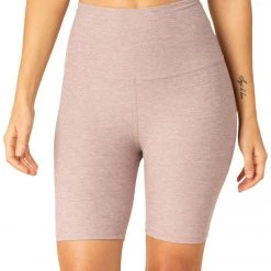 CLOTHING Beyond Yoga Spacedye High Waisted Biker Yoga Shorts Chai