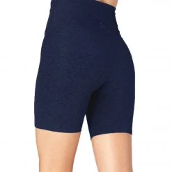 Beyond Yoga Spacedye High Waisted Biker Yoga Shorts Nocturnal Navy CLOTHING