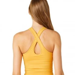 Beyond Yoga Spacedye Studio Cropped Yoga Tank Sunny Citrine