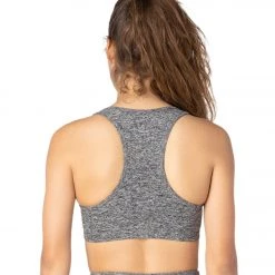 Beyond Yoga Spacedye Lift Your Spirits Yoga Sports Bra Black White