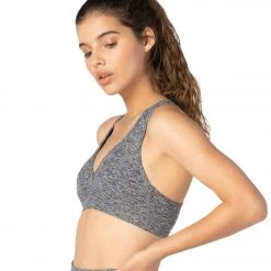 Beyond Yoga Spacedye Lift Your Spirits Yoga Sports Bra Black White