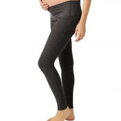 CLOTHING Beyond Yoga Spacedye Love The Bump Midi Maternity Leggings Black Charcoal