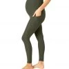 CLOTHING Beyond Yoga Spacedye Maternity Out Of Pocket High Waisted 7/8 Leggings Eden Green