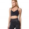 NUX Paloma Mineral Wash Yoga Sports Bra Black Wash CLOTHING