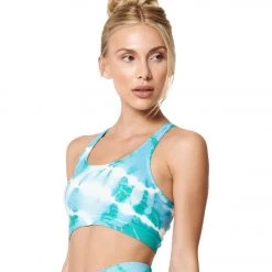 NUX Shapeshifter Hand Dye Yoga Sports Bra Pacific Crest