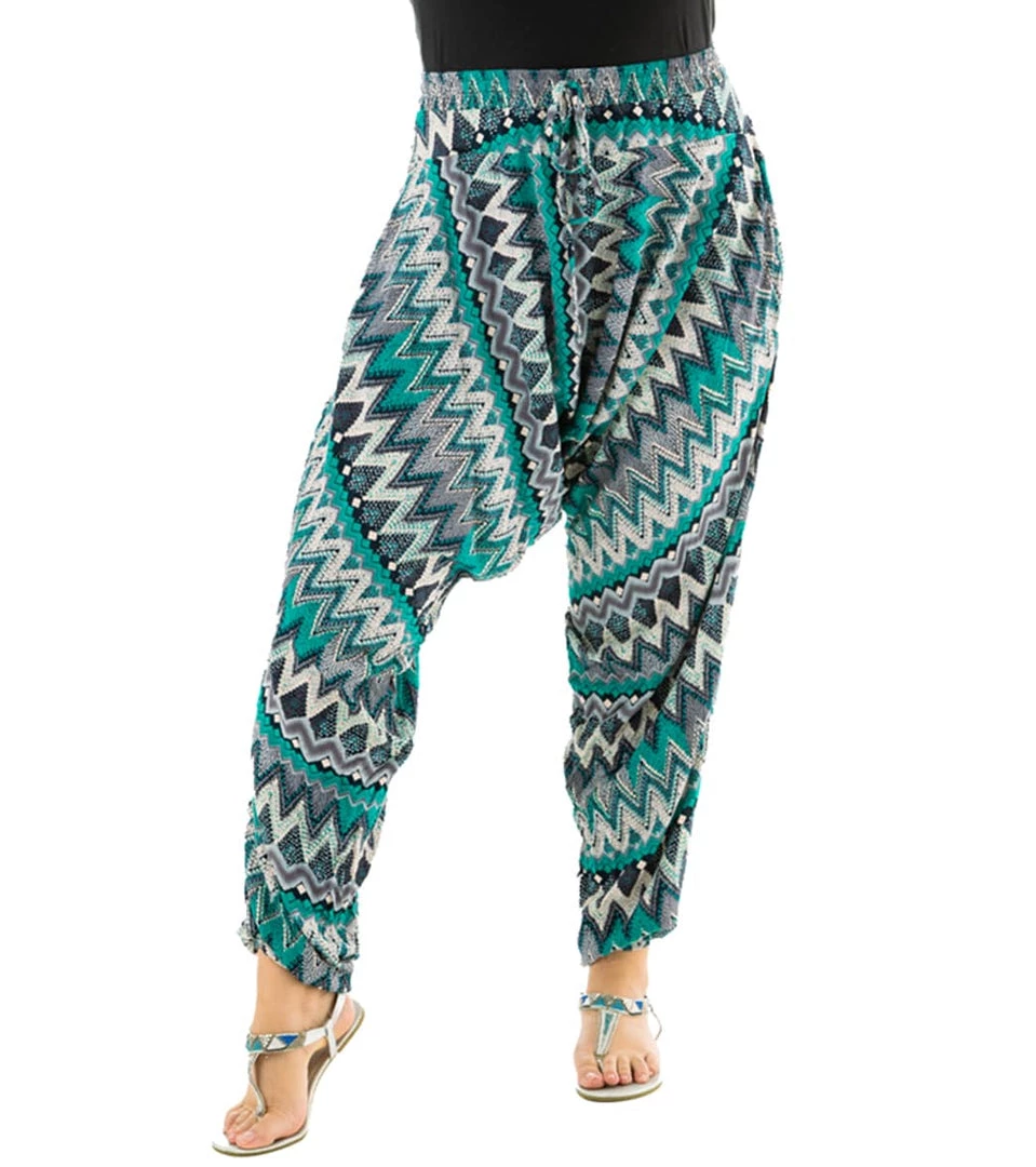 Buddha Pants Zag Harem Pants Green Zags CLOTHING 3 Buddha Pants Zag Harem Pants Green Zags CLOTHING
