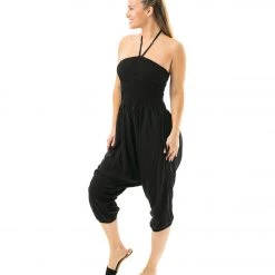 CLOTHING Buddha Pants Key West Convertible Jumper Black