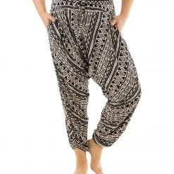 Buddha Pants Tribal Harem Pants Beige Tribal CLOTHING