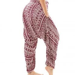 Buddha Pants Tribal Harem Pants Red Tribal CLOTHING