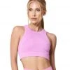 NEW ARRIVALS NUX One By One Seamless Yoga Crop Top Knockout Pink