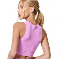 NEW ARRIVALS NUX One By One Seamless Yoga Crop Top Knockout Pink