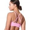 NUX Levitate Seamless Mineral Wash Yoga Sports Bra Knockout Pink