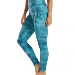 Free People Good Karma Tie Dye Yoga Leggings Blue Peacock CLOTHING 11 Free People Good Karma Tie Dye Yoga Leggings Blue Peacock CLOTHING