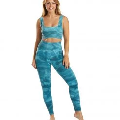 Free People Good Karma Tie Dye Yoga Leggings Blue Peacock CLOTHING 13 Free People Good Karma Tie Dye Yoga Leggings Blue Peacock CLOTHING