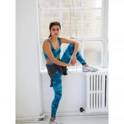 Free People Good Karma Tie Dye Yoga Leggings Blue Peacock CLOTHING 15 Free People Good Karma Tie Dye Yoga Leggings Blue Peacock CLOTHING