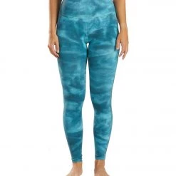 Free People Good Karma Tie Dye Yoga Leggings Blue Peacock CLOTHING 17 Free People Good Karma Tie Dye Yoga Leggings Blue Peacock CLOTHING