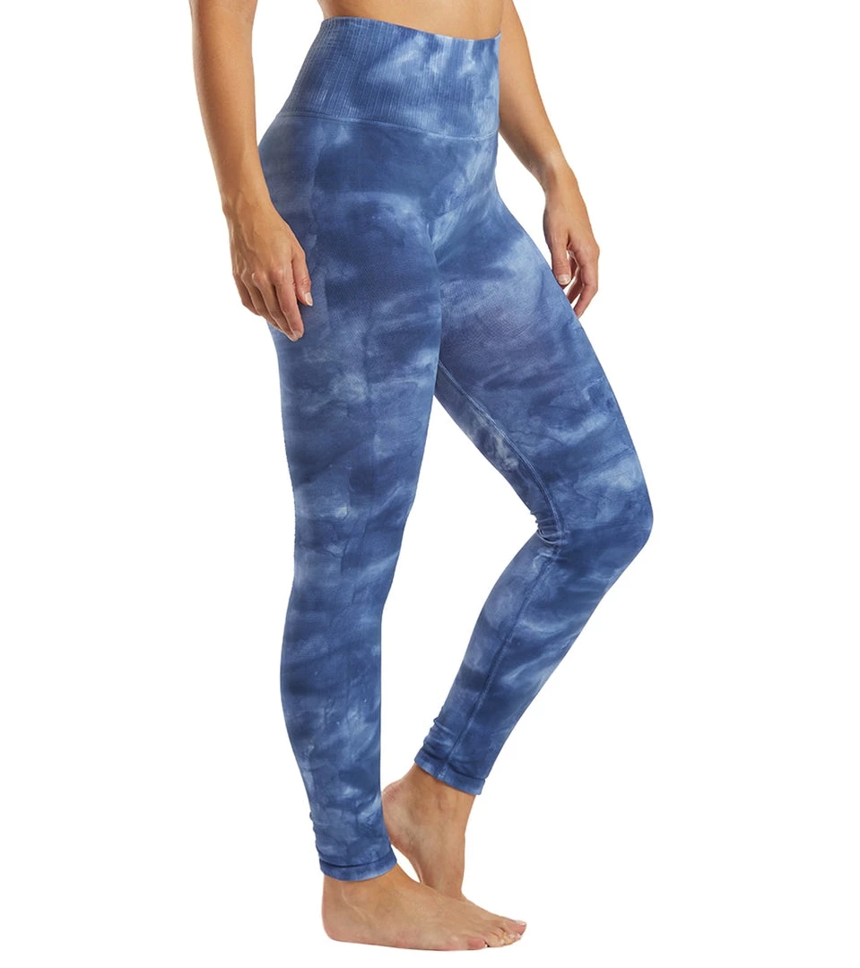 Free People Good Karma Tie Dye Yoga Leggings Rouge Blue 6 Free People Good Karma Tie Dye Yoga Leggings Rouge Blue