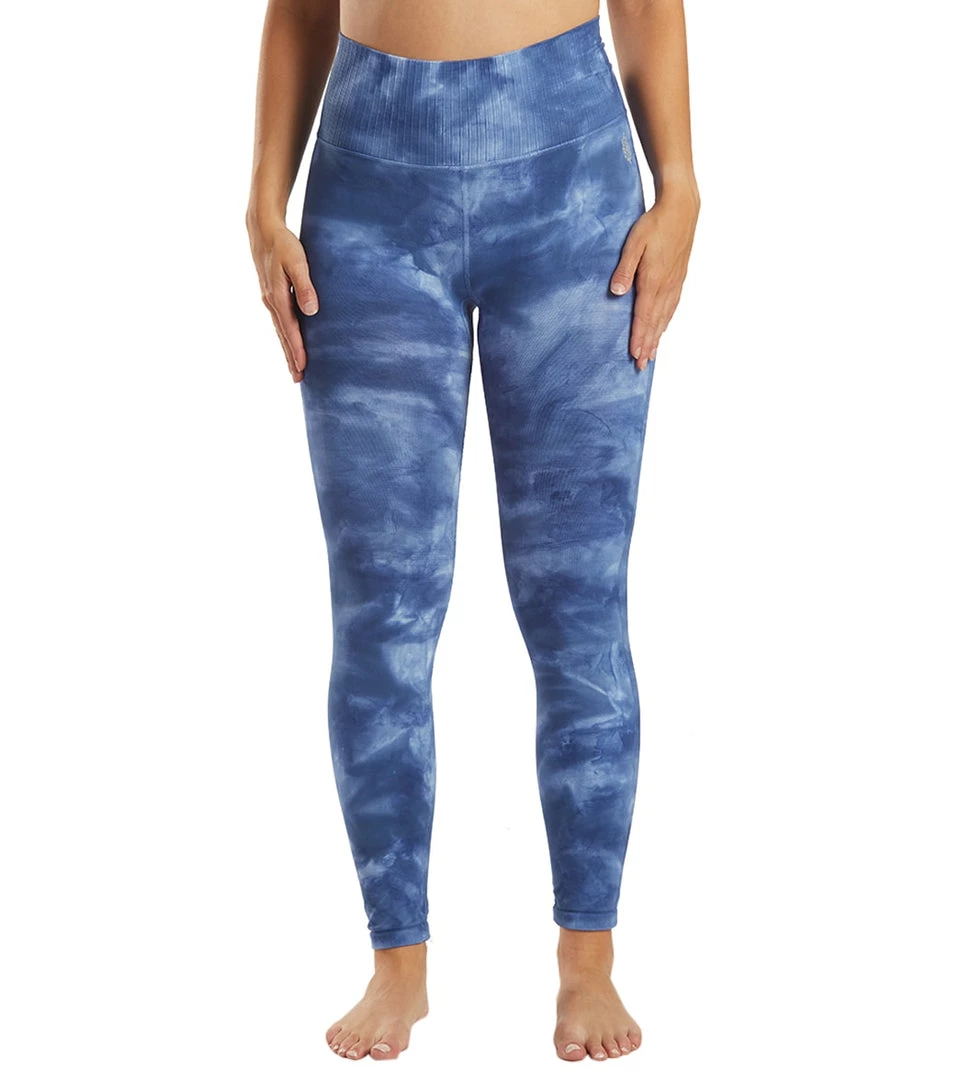 Free People Good Karma Tie Dye Yoga Leggings Rouge Blue 9 Free People Good Karma Tie Dye Yoga Leggings Rouge Blue